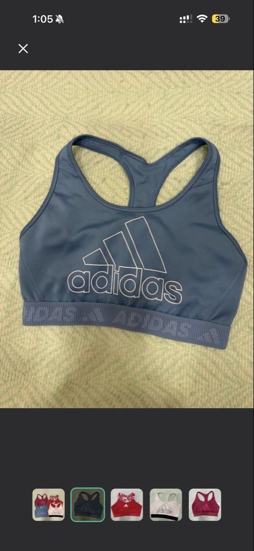 Adidas Sports Bra - Assorted (Category: Activewear) located in Pasig City. Submitted by jgbeautique (Listing ID 1465356654, Image 2). Description: * red and pink were sold* Price is per piece RFS: downsizing my wardrobe I have matching shorts on my separate listings if you want to buy it as a terno gym outfit. Please browse through my page..