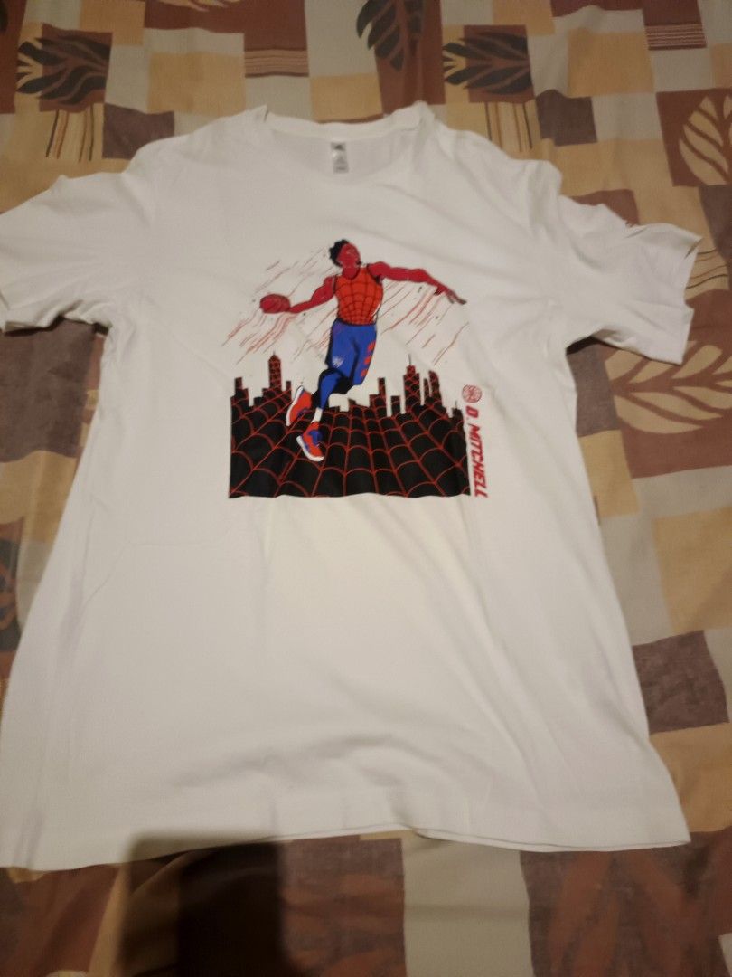Adidas x marvel Donovan Mitchell (Category: Activewear) located in Odiongan. Submitted by thriftngo26 (Listing ID 1465181481, Image 1). Description: adidas x Marvel Spider-Man collaboration graphic t-shirt, specifically designed as part of NBA player Donovan Mitchell’s signature apparel line..