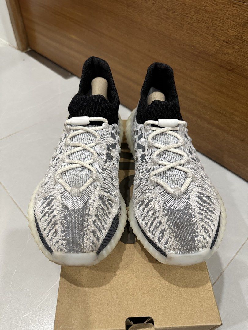 Adidas Yeezy Boost 350 V2 CMPCT Slate White (Category: Sneakers) located in Talisay. Submitted by itslucym (Listing ID 1465341946, Image 1). Description: - Brand: Adidas Yeezy 350 V2 CMPCT - Colorway: Slate White - Size: US 10.5 - Features: Distinct knit pattern with bungee cord lacing system and black sockliner - Inclusions: Original box with matching label details - Used twice.