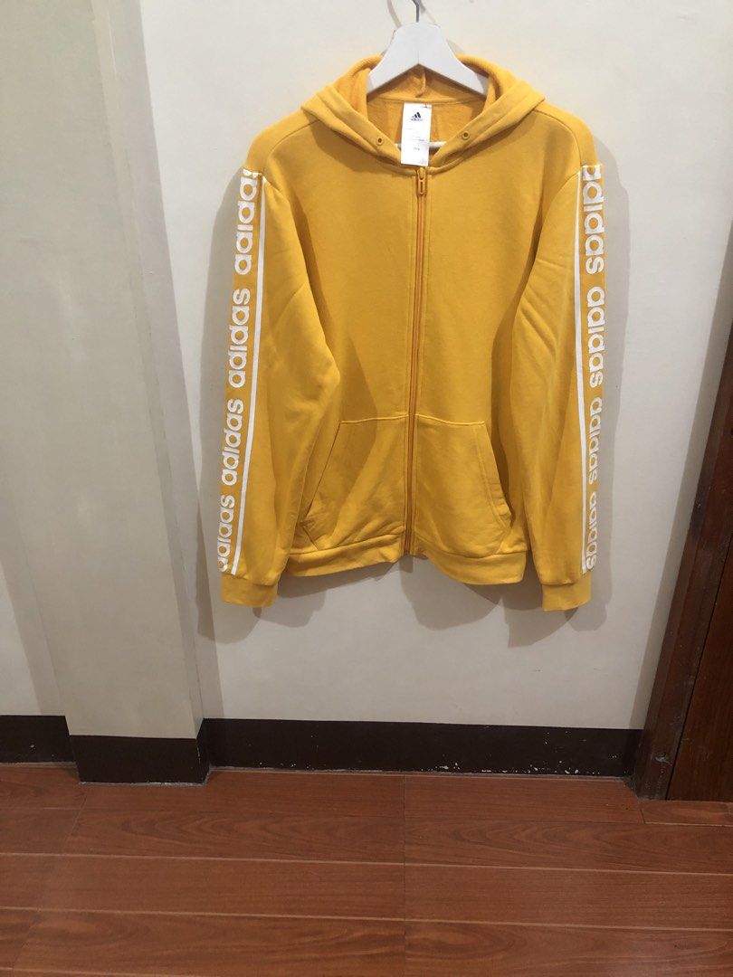 Adidas Yellow Hoodie Jacket (Category: Coats, Jackets and Outerwear) located in Oas. Submitted by alithrifthunter (Listing ID 1465311376, Image 2). Description: .