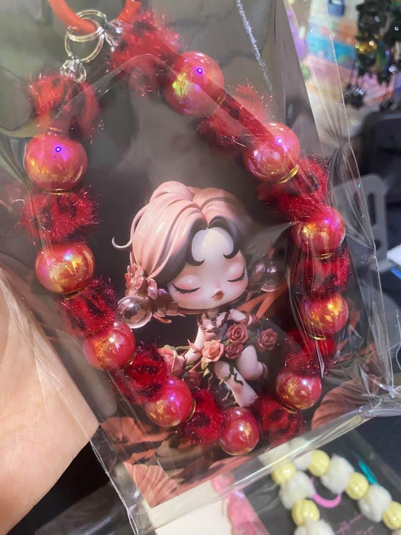 Aesthetic Beaded Phone Strap Phone Charm Set (Category: Charms) located in Tanauan. Submitted by mariacraftcorner (Listing ID 1465306669, Image 3). Description: - Set of 6 aesthetic beaded phone charms and straps - Colorful designs featuring fluffy pom poms and glossy beads - Includes cute anime character art backing cards - Versatile accessories for phones, bags, and everyday use - Price: ₱550.00 for all 6 pieces (sold as a set).