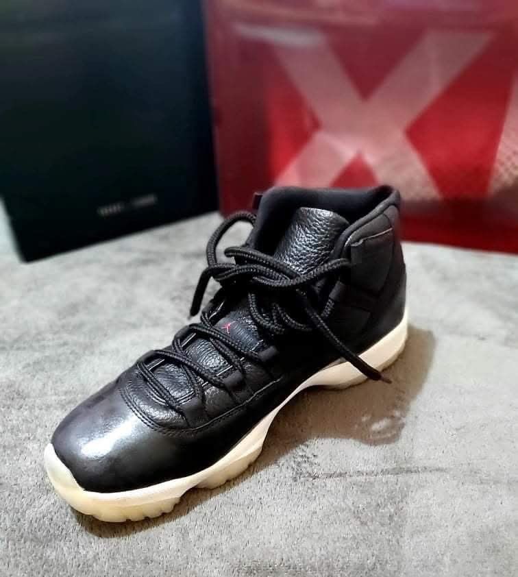 Air Jordan 11 Retro (Authentic) (Category: Sneakers) located in Quezon City. Submitted by ihaveabz (Listing ID 1465376912, Image 2). Description: Air Jordan 11 Retro - 100% Authentic - Used once only (Light use) - See pics for the size. - Feel free to message for the more pictures and details - Slightly negotiable - RFS: Decluttering - Can do meet ups for sure buyer.