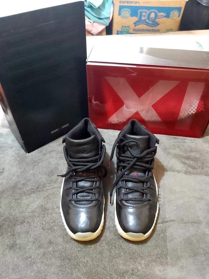 Air Jordan 11 Retro (Authentic) (Category: Sneakers) located in Quezon City. Submitted by ihaveabz (Listing ID 1465376912, Image 1). Description: Air Jordan 11 Retro - 100% Authentic - Used once only (Light use) - See pics for the size. - Feel free to message for the more pictures and details - Slightly negotiable - RFS: Decluttering - Can do meet ups for sure buyer.