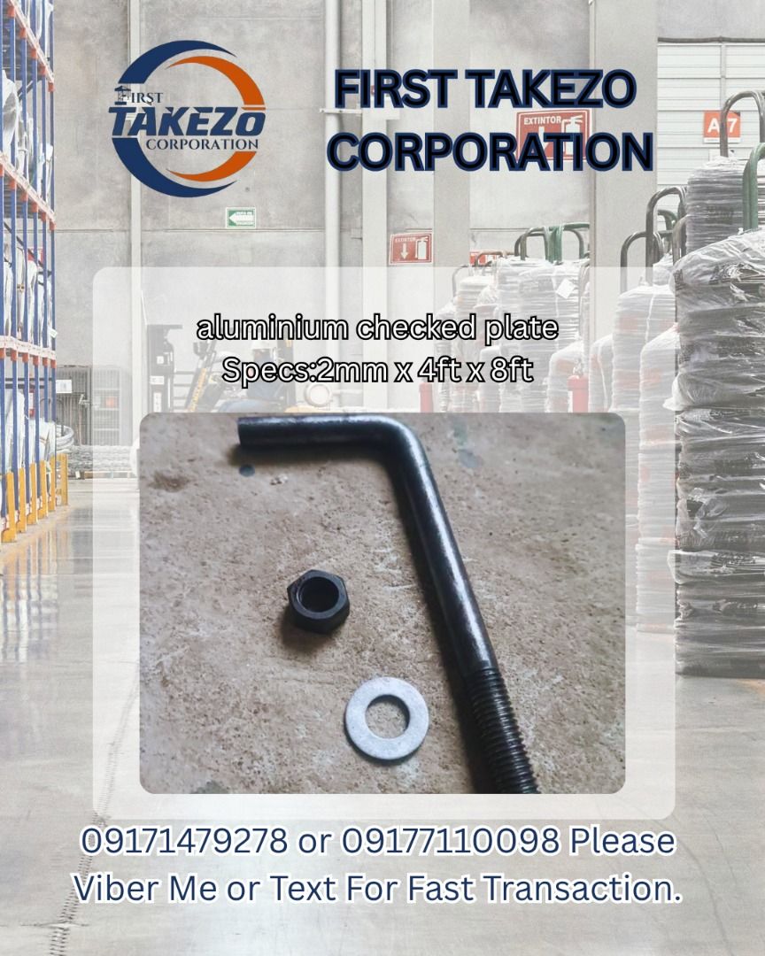 aluminium checked plate Specs.2mm x 4ft x 8ft (Category: Construction Tools & Equipment) located in Manila. Submitted by joeyroque09 (Listing ID 1465185075, Image 1). Description: aluminium checked plate Specs.2mm x 4ft x 8ft.