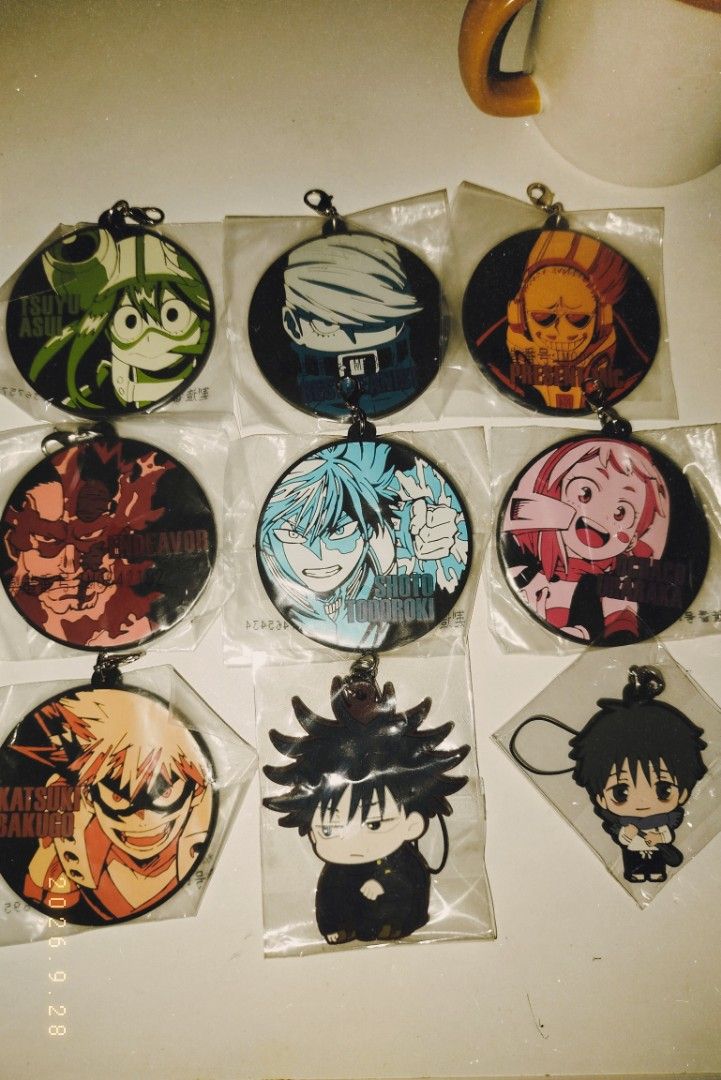 Anime bundle Jjk, My hero, One Piece (Category: Character Goods) located in Lubao. Submitted by fujoshigir56419 (Listing ID 1465282888, Image 2). Description: OFFICIAL Sealed except megumi / yuta mop gcash mod jnt.