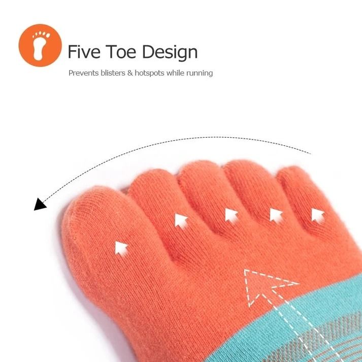 Aonijie E4802 COOL MAX TOE SOCKS (3 pairs)- SMALL (Category: Foot Care) located in Manila. Submitted by abot.ph.17846 (Listing ID 1465192477, Image 3). Description: - Model no.: E4802 - 70% Coolmax® / 27% Nylon / 3% Lycra® - 3 sizes: S, M, L - 4 colors: blue, turquoise, black rose - AONIJIE's five-toe patented design specifically for runners and hikers - Prevents blisters & hotspots while running - Ideal use for running, walking, and athletic act