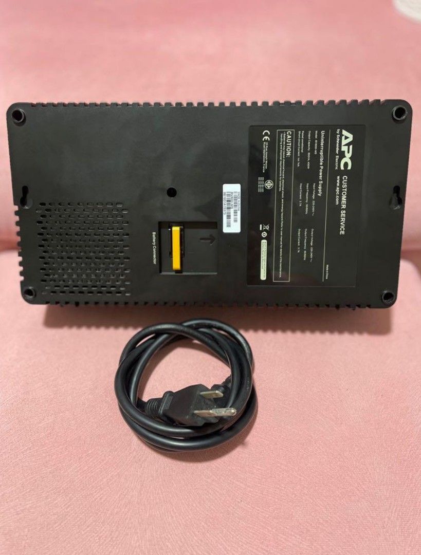 APC BV800I-MS UPS (Category: Everything Else Others) located in General Trias. Submitted by julie08_ (Listing ID 1465181763, Image 3). Description: Selling my authentic APC Easy UPS 800VA/450W (Model: BV800I-MS). 3,200 (Negotiable) Alagang-alaga at napaka-bihira lang nagamit (rarely used). • Condition: 100% working, very clean unit, no hidden defects. Clear labels and serial tags. • Battery Health: Excellent. Tested and can last around 1 to 3 hou