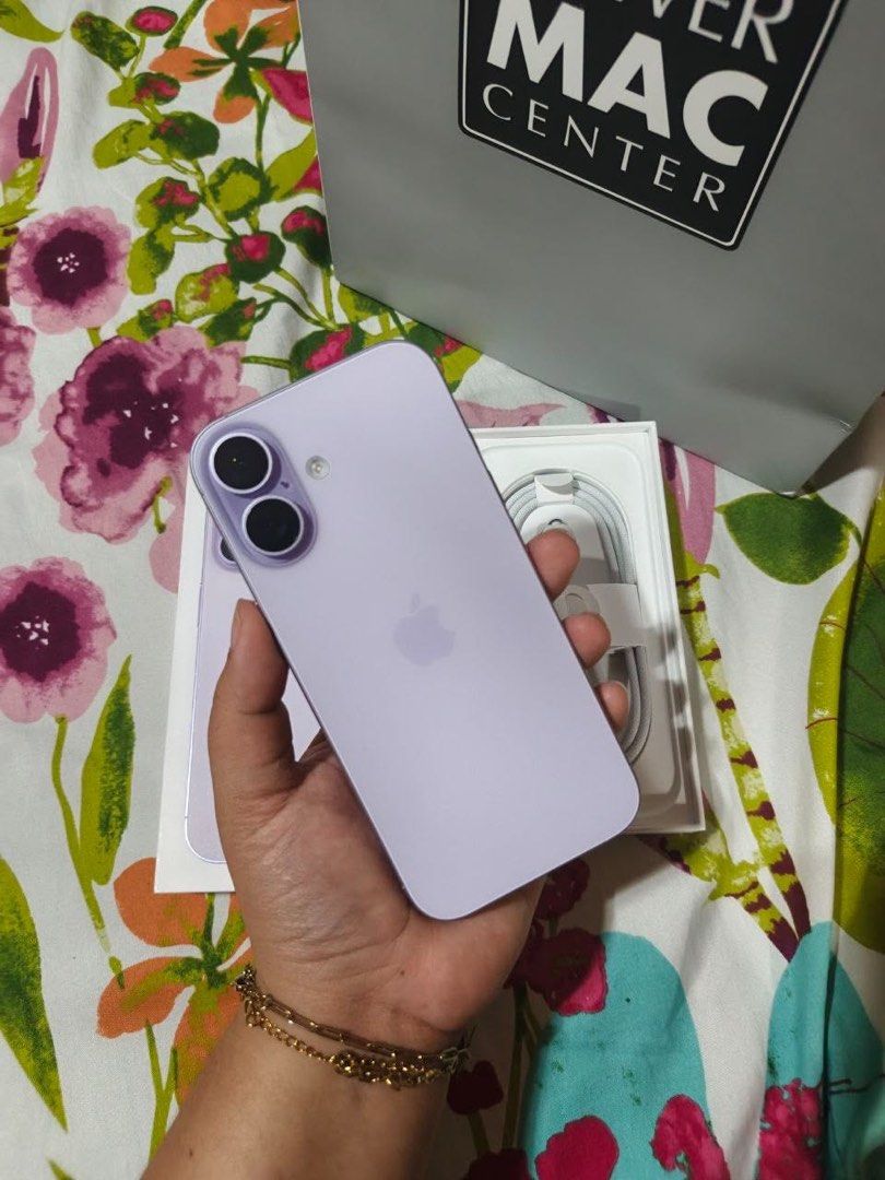 Apple iPhone 17 Purple (Category: iPhone 17 Series) located in Manila. Submitted by angelo_deer (Listing ID 1465363403, Image 1). Description: iPhone 17 – 256GB Lavender ✨ - with box (Same IMEI) & Original Cord - Underwarranty (Expired 1/14/27) - Bought in Powermac with Receipt - Battery health: 96% - iOS 27.1 latest update - Openline and No History of Repair - No Issue and no dents - Free case – Nego pa if kukunin agad 📍Dasmariñas.