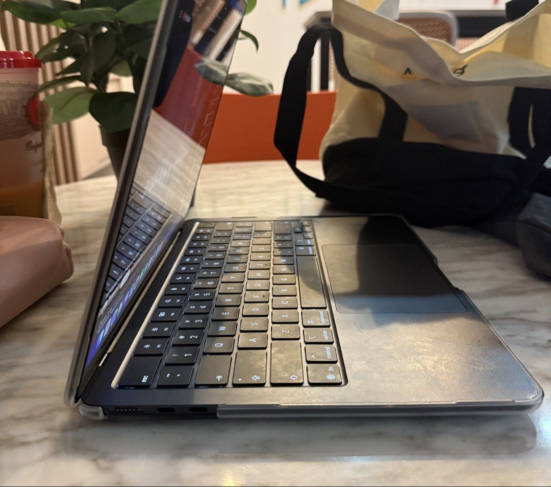 Apple MacBook in Protective Case (Category: Laptops & Notebooks) located in Tarlac. Submitted by arianned_ (Listing ID 1465339617, Image 3). Description: - Color: Transparent - Condition: Brand new - Protection: Speck Hard Shell for Macbook Air 13-inch M5 - Inclusions: clear case only; MacBook Air not included - Bought from Beyond the Box; with receipt (SRP: 2,390).