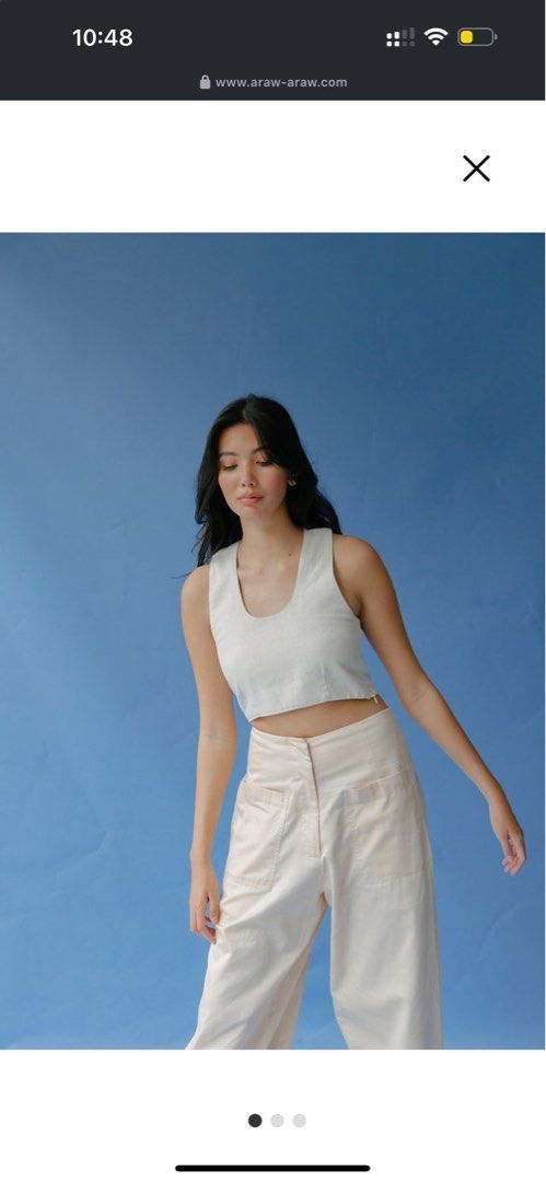 Araw the line Melfi top (Category: Blouses) located in Valenzuela. Submitted by shopmystyle__ (Listing ID 1465365445, Image 1). Description: Like new Never worn Fits xs - s frame Small on tag .