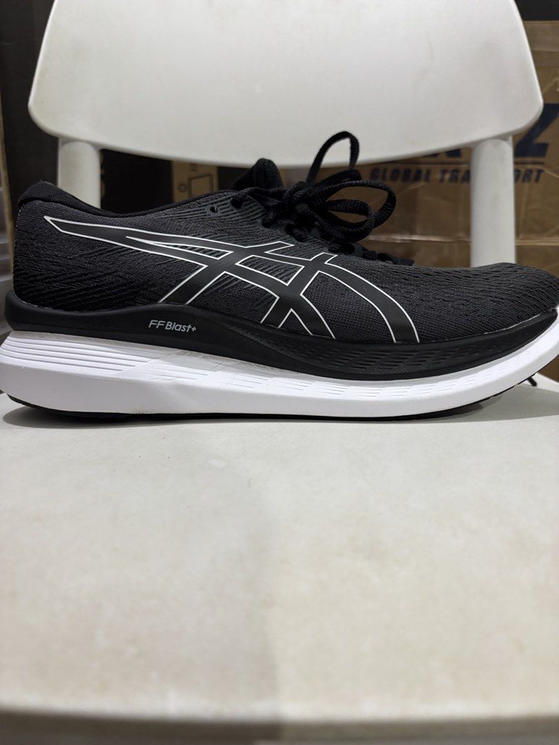 ASICS GlideRide 3 Black White Running Shoes (Category: Sneakers) located in Manila. Submitted by jonard2297 (Listing ID 1465211943, Image 1). Description: - Brand/Model: ASICS GlideRide 3 - Colorway: Black and White - Cushioning: FF Blast+ technology for maximum comfort and a smooth ride - Upper: Breathable mesh to keep feet cool - Sole: Thick rocker design to reduce energy loss and ankle flexion, paired with durable rubber outsole - Condition: G