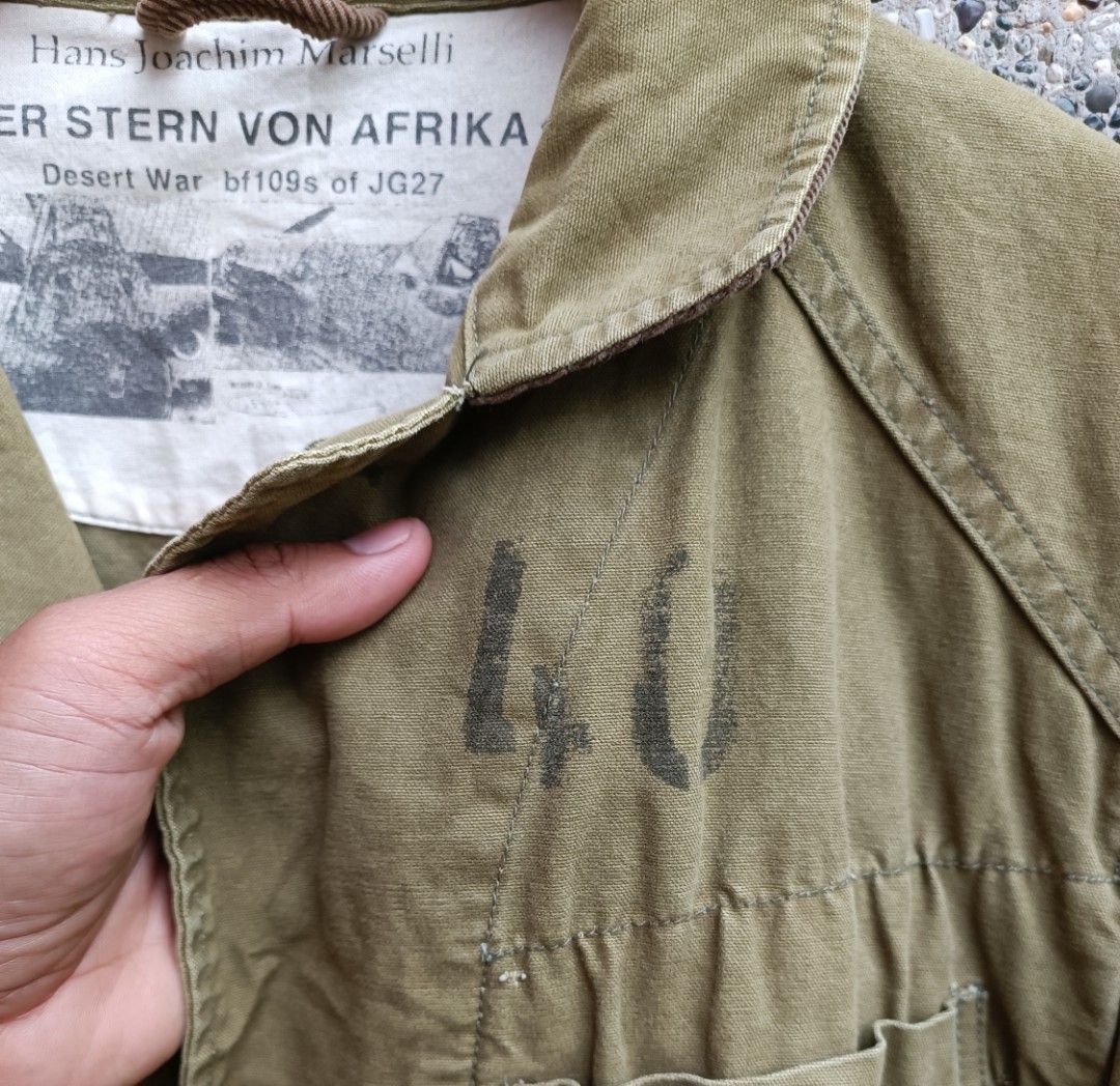 ASPESI BLU REPRO MILITARY JACKET (Category: Coats, Jackets and Outerwear) located in Davao. Submitted by st333tcartel (Listing ID 1465311198, Image 3). Description: Large Length 28.5 Width 20.5 Issue: Slight scratch check last pics..