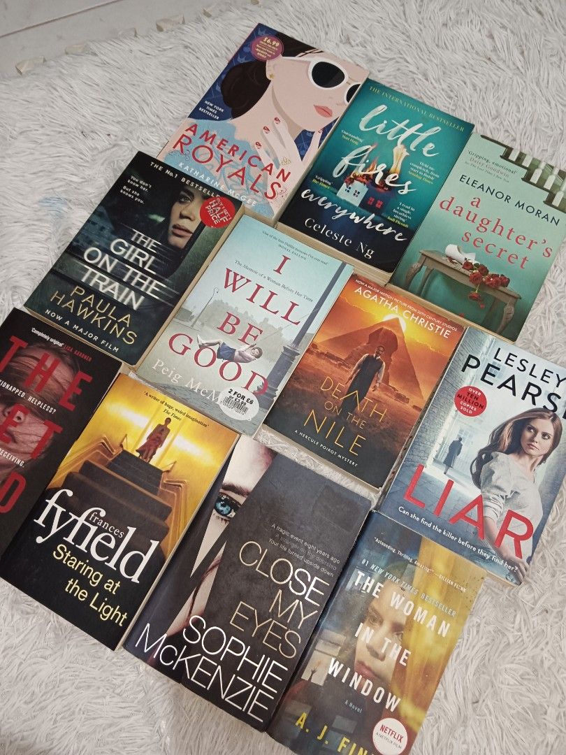 Assorted Fiction and Thriller Novels Paperback Collection (Category: Storybooks) located in Manila. Submitted by rosareads (Listing ID 1465241637, Image 2). Description: - Genre: Fiction and thriller paperback novels - Authors: Bestselling authors including Agatha Christie, Paula price starts at 99-Hawkins, and Cecelia Ahern - Selection: Great mix of mystery, romance, and contemporary stories - Condition: Pre-loved, perfect for weekend reading ma