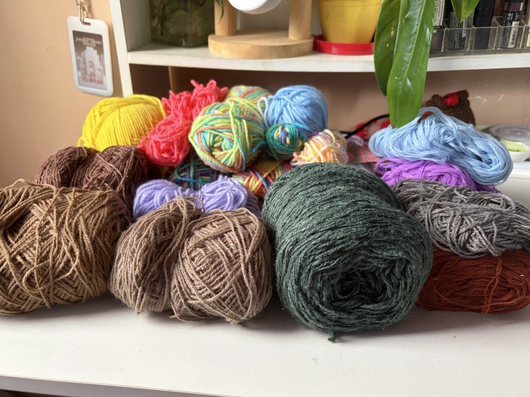 Assorted Yarn Destash (Category: Craft Supplies & Tools) located in Caloocan City. Submitted by mon_cheeri (Listing ID 1465223698, Image 1). Description: Inclusions: Mix of Indophil, Polyester and Acrylic Yarns Condition: Some are used, some are not; Just stored inside the cabinet for a long time Price: 300 + sf RFS: these are yarns that i have no use for anymore.