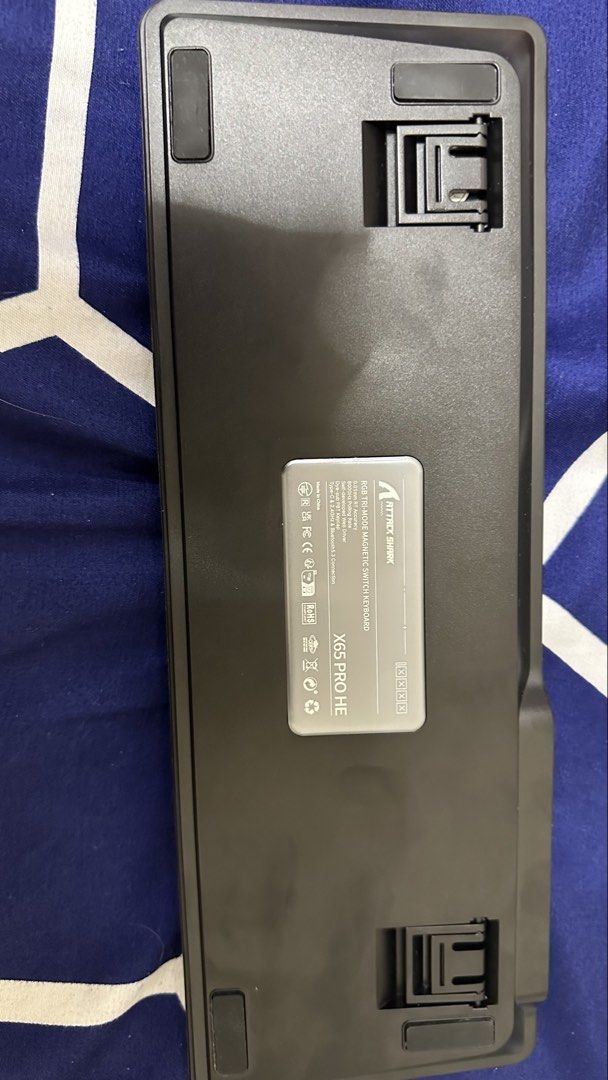 Attack Shark X65 Pro HE Magnetic Switch Keyboard (Category: Computer Keyboard) located in Del Monte. Submitted by des_u (Listing ID 1465231372, Image 2). Description: NO ISSUES WITH BOX PA hot swappable rapid triggers 1ms RGB, with software SOCD.