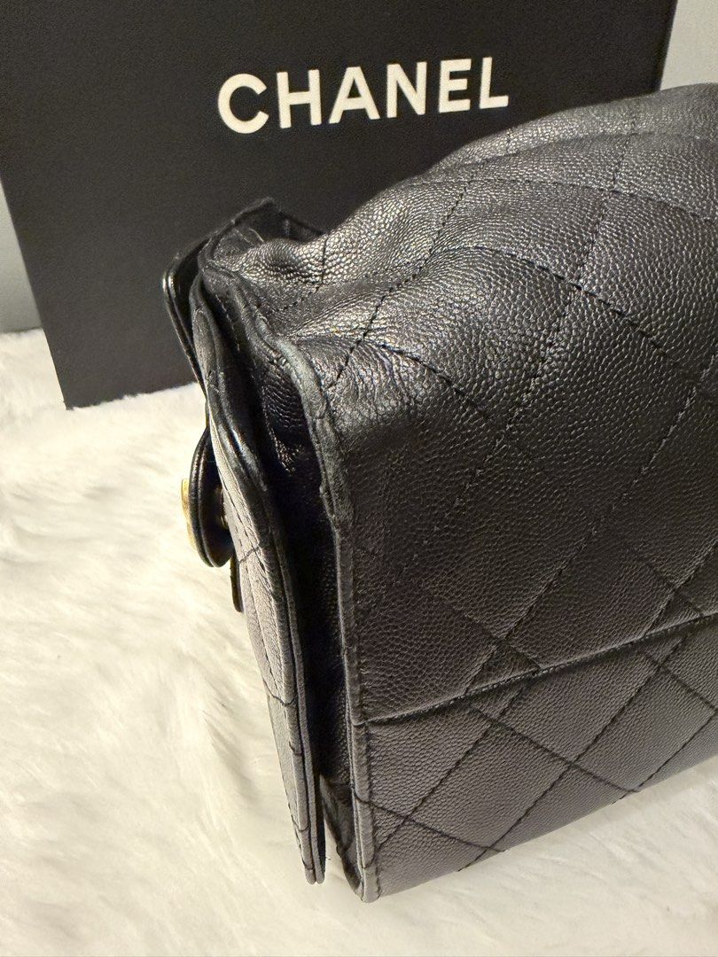 Authentic C25 (Category: Shoulder Bags) located in Manila. Submitted by shopwithvern (Listing ID 1465327912, Image 3). Description: Authentic Chanel 25 Small Caviar GHW Microchipped With paperbag, box, dust bag, entrupy certificate 370K php( Retail price now: 700k+) .