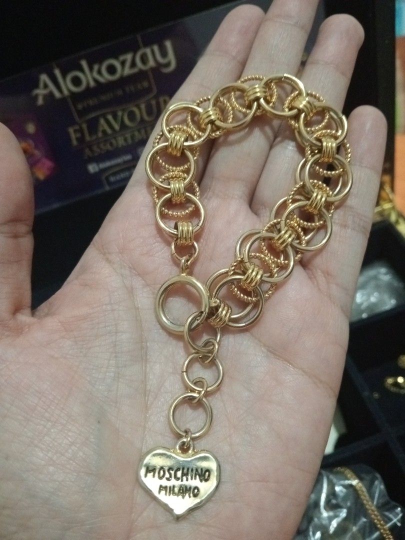 Authentic Moschino bracelet (Category: Bracelets) located in Batangas. Submitted by girlmeetspurple (Listing ID 1465323789, Image 1). Description: .