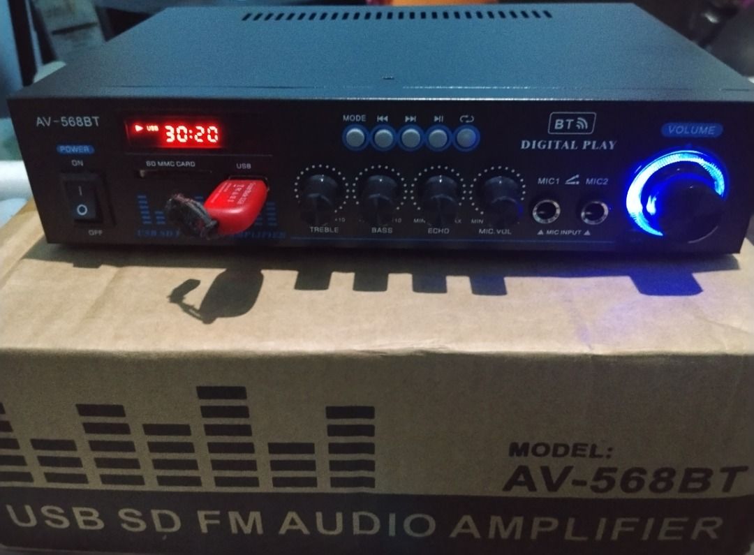AV - 568BT 1000 watts Amplifier (Category: Soundbars, Speakers & Amplifiers) located in Caloocan City. Submitted by granddeal (Listing ID 1465232109, Image 1). Description: Amplifier 1000 watts.