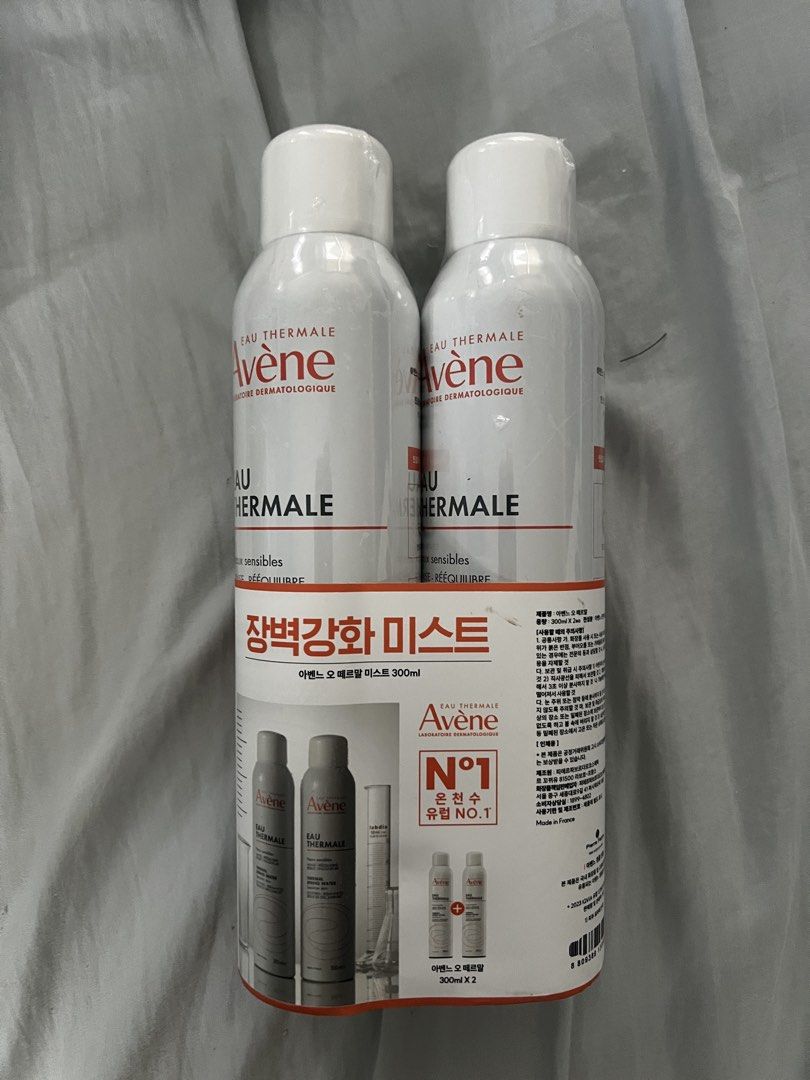 Avene Thermal Spring Water Mist Duo Pack 300ml (Category: Face Care) located in Pasay City. Submitted by lilpanda88 (Listing ID 1465231246, Image 1). Description: - Authentic Avène Eau Thermale Double Pack (2 x 300ml bottles) - Brand new, sealed with promotional paper sleeve wrapper - Long expiry date: January 2030 - Instantly calms sensitive skin and reduces irritation - Great for daily hydration and refreshing on the go - Ships securely from a 