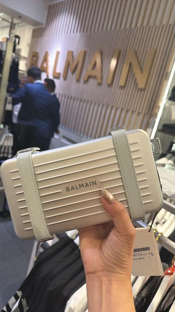 Balmain Sling (Category: Luxury Bags & Wallets) located in Rizal. Submitted by hiraya16 (Listing ID 1465320244, Image 1). Description: Parang rimowa 😍 Onhand ready to ship + SF Lbc.