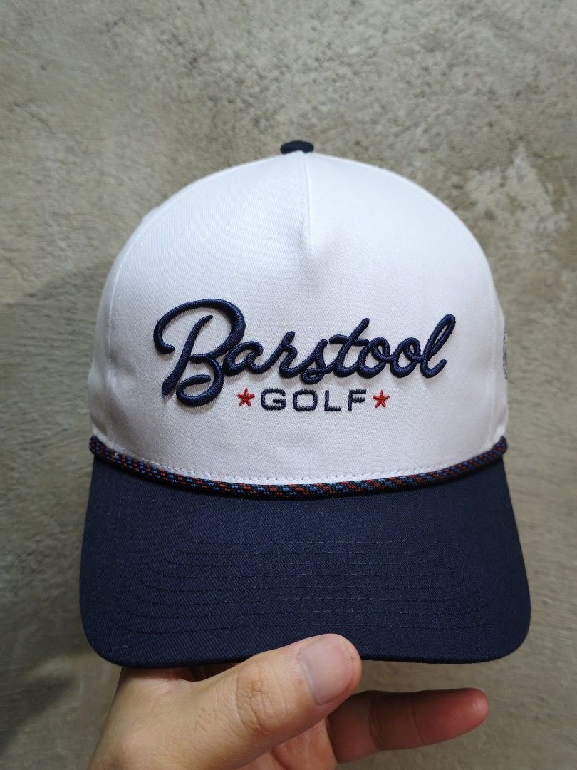 BARSTOOL SPORTS GOLF HAT (Category: Golf) located in Muntinlupa City. Submitted by themakhatter (Listing ID 1465347569, Image 1). Description: 950 +SF BRAND NEW BARSTOOL SPORTS GOLF HAT ONE SIZE FITS ALL SNAPBACK ADJUSTMENT ON HAND ITEM READY TO SHIP.