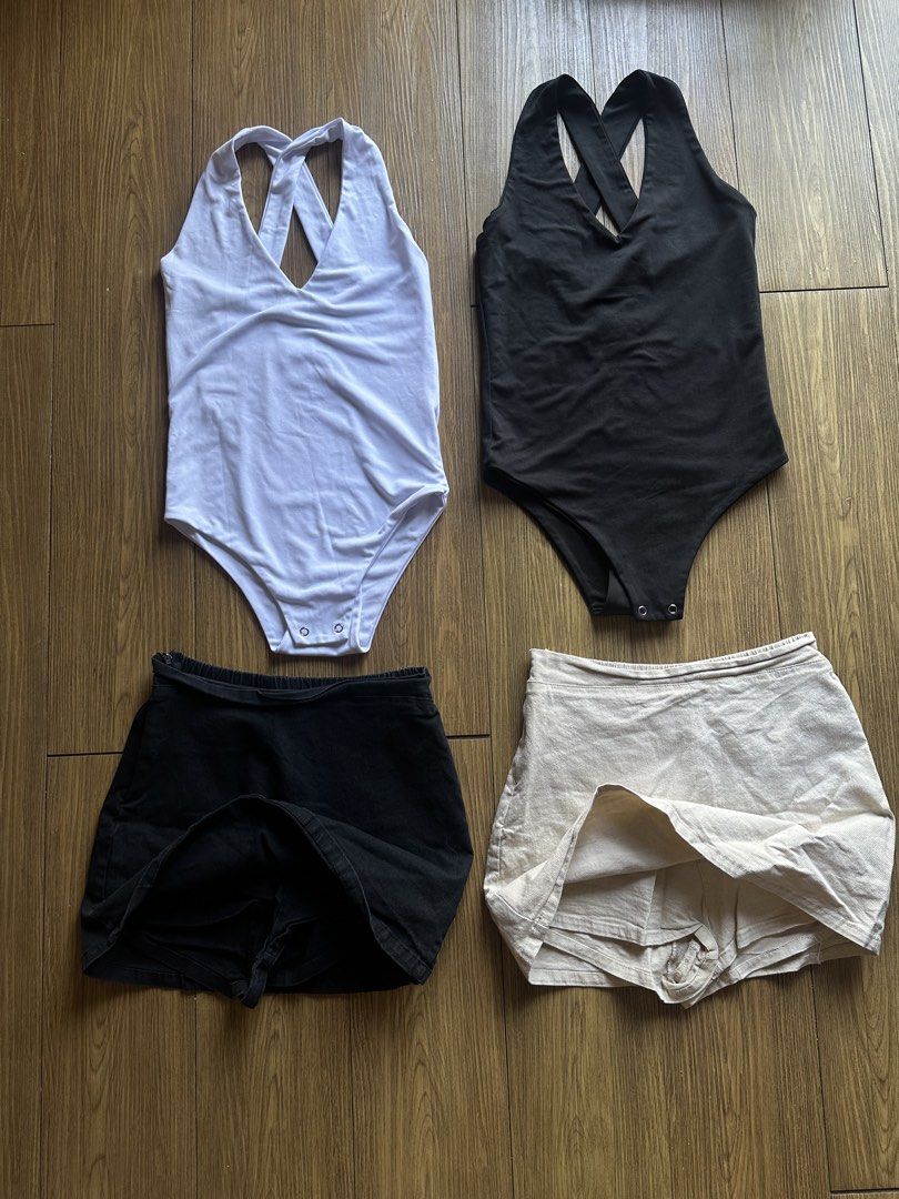 Basic aesthetic Bundle sale ‼️ 2 skorts, 2 boysuit (Category: Sets or Coordinates) located in Caloocan City. Submitted by 2ndfash (Listing ID 1465205258, Image 1). Description: Fits xs to small .