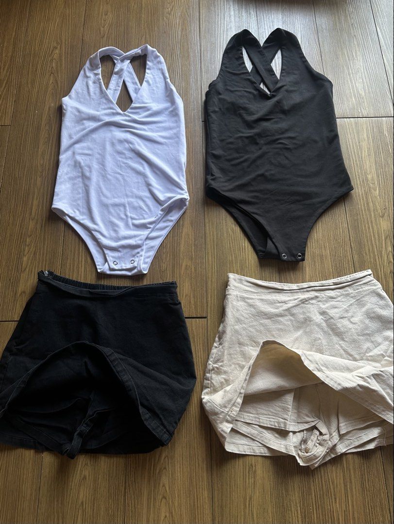 Basic aesthetic Bundle sale ‼️ 2 skorts, 2 boysuit (Category: Sets or Coordinates) located in Caloocan City. Submitted by 2ndfash (Listing ID 1465205258, Image 2). Description: Fits xs to small .