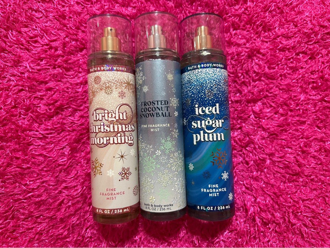 Bath & body works christmas bundle (Category: Fragrance & Deodorants) located in Antipolo. Submitted by micheicheim (Listing ID 1465232477, Image 1). Description: BBW XMAS EDITION BUNDLE 👉🏻BRIGHT CHRISTMAS MORNING 👉🏻ICED SUGAR PLUM 👉🏻FROSTED COCONUT SNOWBALL.