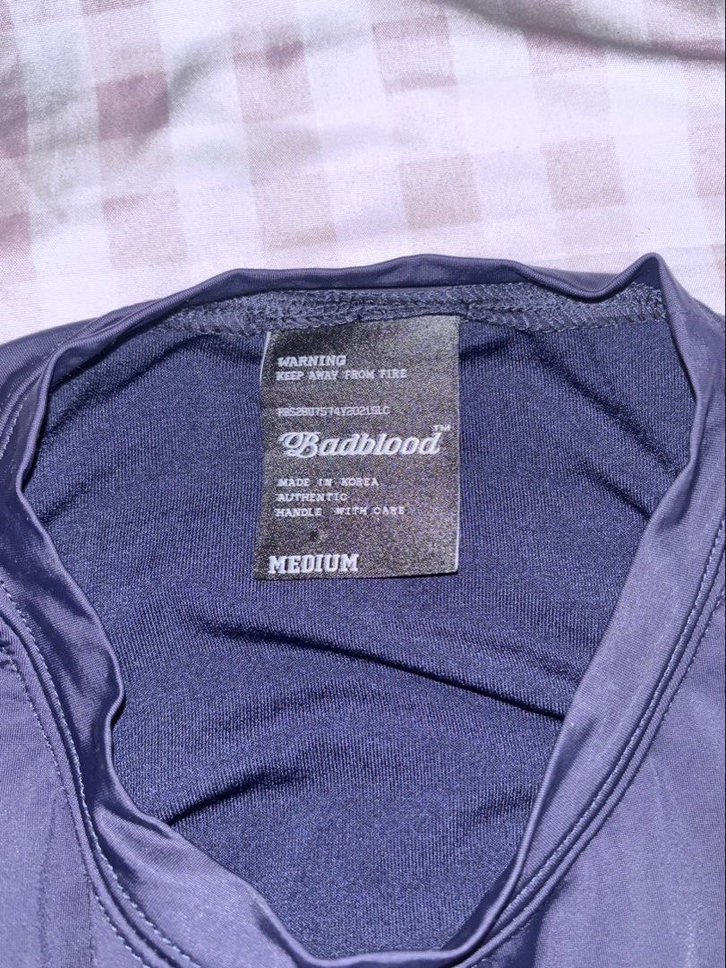 BCAC Emblem High-Cut Bodysuit - Navy (Category: Shirts) located in Baguio. Submitted by farrahlouh (Listing ID 1465352833, Image 3). Description: Bad Blood Korea · Since 2018 BADBLOOD is a brand for people who pursue a trendy and enjoyable life. We respect diverse personalities, ages, and all body types, and aim for a free and sexy lifestyle..