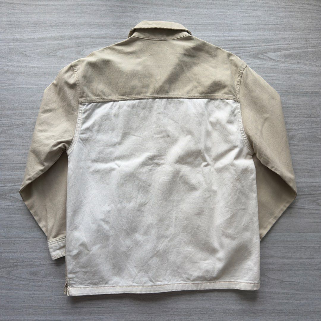 Bershka Denim Coverall Jacket (Category: Coats, Jackets and Outerwear) located in Zamboanga. Submitted by timelytreasuresthrift (Listing ID 1465214738, Image 2). Description: Bershka Denim Coverall Jacket Excellent Condition Actual measurements (Inches): 29.5 Length 23 Armpit to armpit 20 Shoulder 24 Sleeve Php 1,500 + sf.