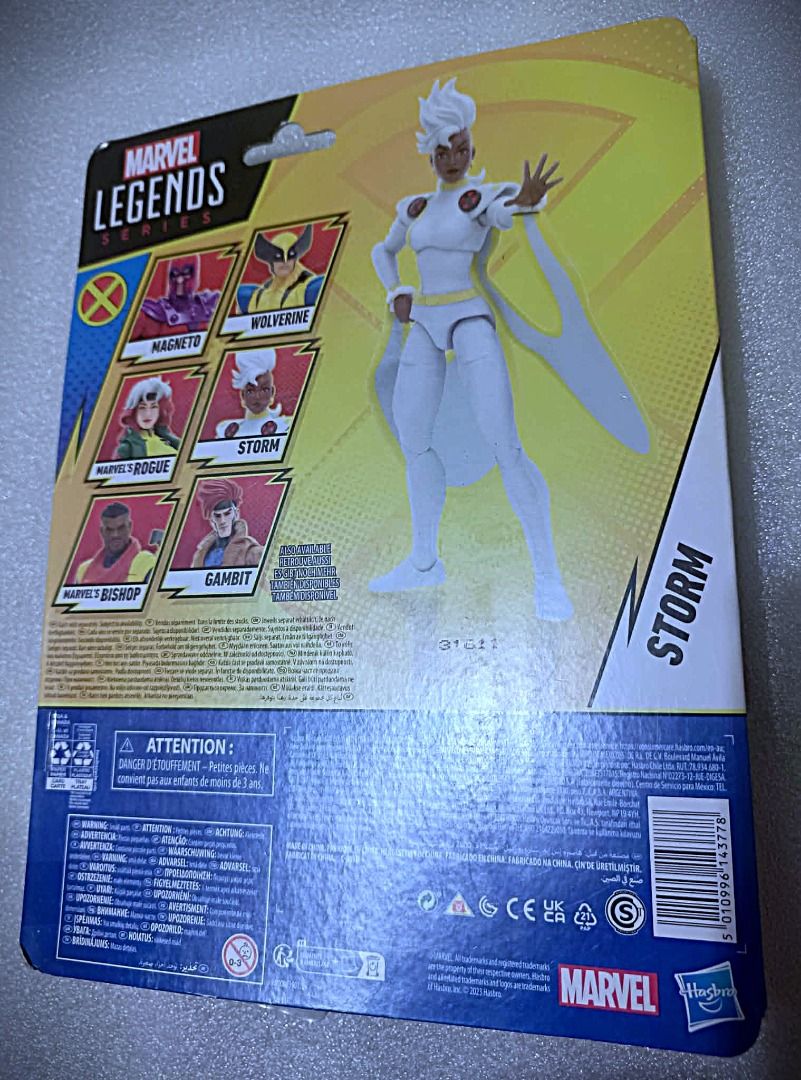 BIC X-MEN '97 STORM Legends Class Hasbro Xmen Marvel (Category: Figurines & Statues) located in Pasay City. Submitted by Chariselyn (Listing ID 1461216261, Image 2). Description: BIC X-MEN '97 STORM (2,600+sf) Legends Class Hasbro Xmen Marvel Series: X-Men '97 1st season, 2024 / Marvel Legends X-Men '97 (Wave 1), 2023 Scale: 6 inches Stock: 1 Box Condition: 8/10 Issues: crease on clear plastic cover Accessories: complete Mode of Payment: GCash or
