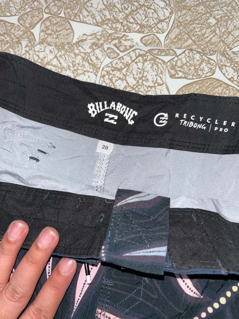 Billabong Tribong board short (Category: Swim Trunks & Board Shorts) located in Cebu City. Submitted by chris.ukay11 (Listing ID 1465286569, Image 2). Description: - Billabong board shorts - Tribong pro navy - Size 28" - Good as brand new.