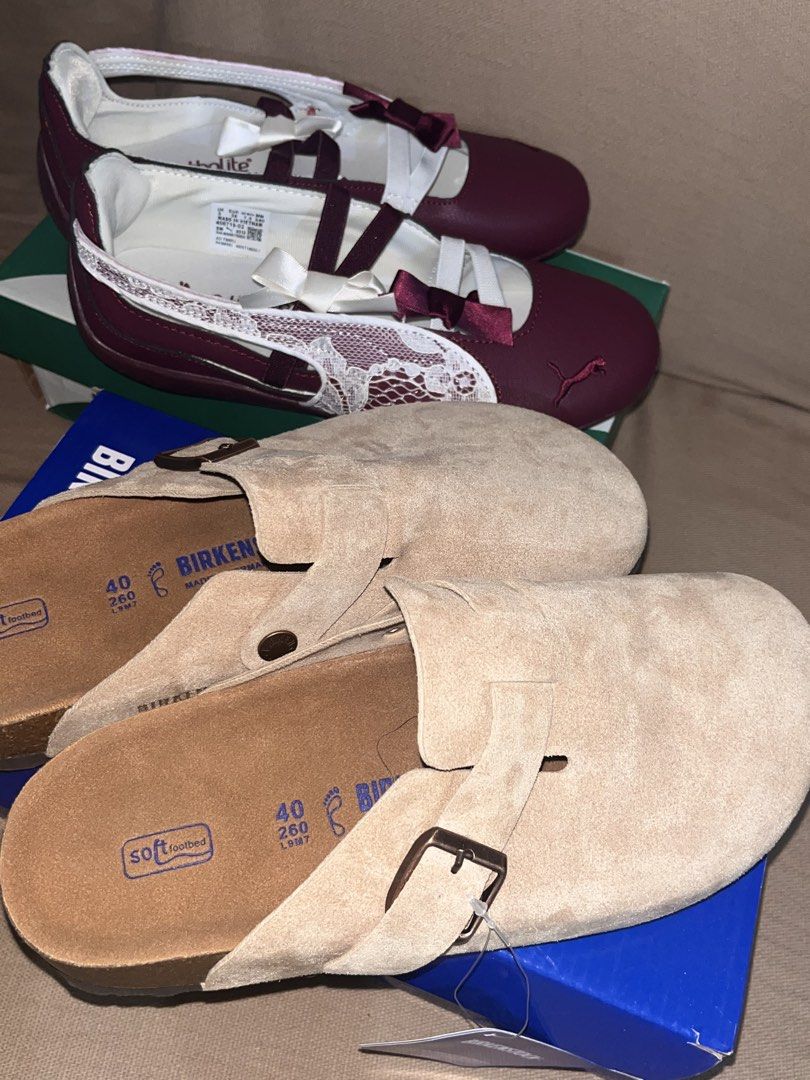 birkenstock and puma (Category: Slippers & Slides) located in Puerto Princesa. Submitted by kshmr_g02 (Listing ID 1465176291, Image 1). Description: Brand new puma size 38 birkenstock size 40 .
