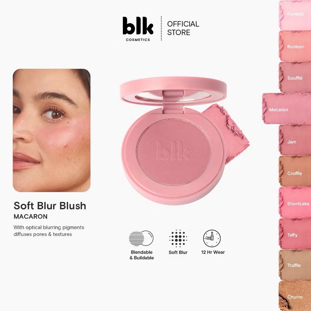 BLK SOFT BLUR POWDER BLUSH (MACARON) (Category: Makeup) located in Antipolo. Submitted by prettymomma_ (Listing ID 1465277925, Image 3). Description: BLK SOFT BLUR POWDER BLUSH Shade: Macaron Brandnew. Sealed. ₱250.