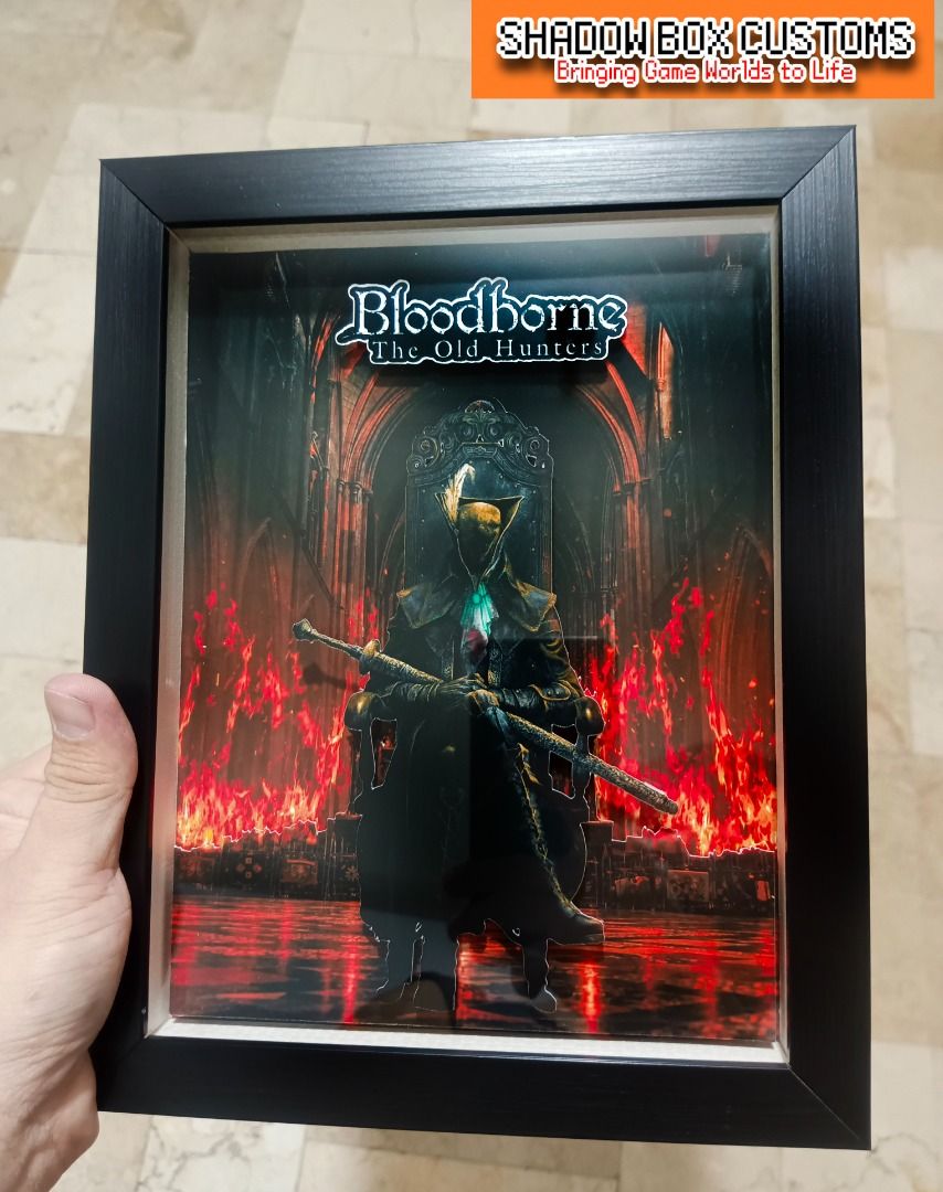 Bloodborne Video Game Shadow box (Category: Nintendo) located in Quezon City. Submitted by natzuki10 (Listing ID 1465191704, Image 3). Description: PTPA Bloodborne Video Game Shadow Box Height: 10 inches Width: 8 inches *Handmade Pixel Shadow Boxes *Accepting Customized Designs *Perfect for Gamers & Collectors #videogames #nintendo #roomdecor #collection #gamer #gift.