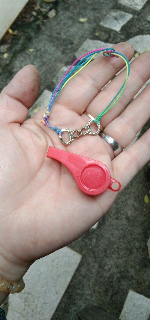 Bracelet with whistle set (Category: Bracelets) located in Quezon City. Submitted by eidorableshop (Listing ID 1465173206, Image 2). Description: .