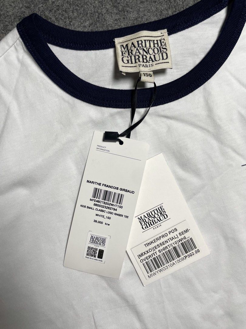 Brand new Marithe Francois Girbaud basic logo white shirt (Category: Shirts) located in Cebu City. Submitted by thrifted.john (Listing ID 1465324801, Image 3). Description: Brand new Marithe Francois Girbaud basic logo white shirt - Brandnew with hangtag - Legit Authentic - Size S-M women’s fitting - Dimes: W18 / L23 - Excellent condition - 10/10 colorate & condition - no issue 2,250 Loc: Lapu lapu, Cebu.