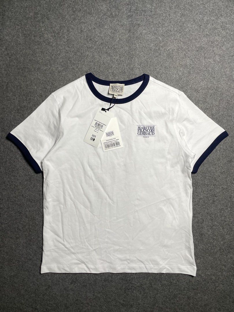 Brand new Marithe Francois Girbaud basic logo white shirt (Category: Shirts) located in Cebu City. Submitted by thrifted.john (Listing ID 1465324801, Image 1). Description: Brand new Marithe Francois Girbaud basic logo white shirt - Brandnew with hangtag - Legit Authentic - Size S-M women’s fitting - Dimes: W18 / L23 - Excellent condition - 10/10 colorate & condition - no issue 2,250 Loc: Lapu lapu, Cebu.