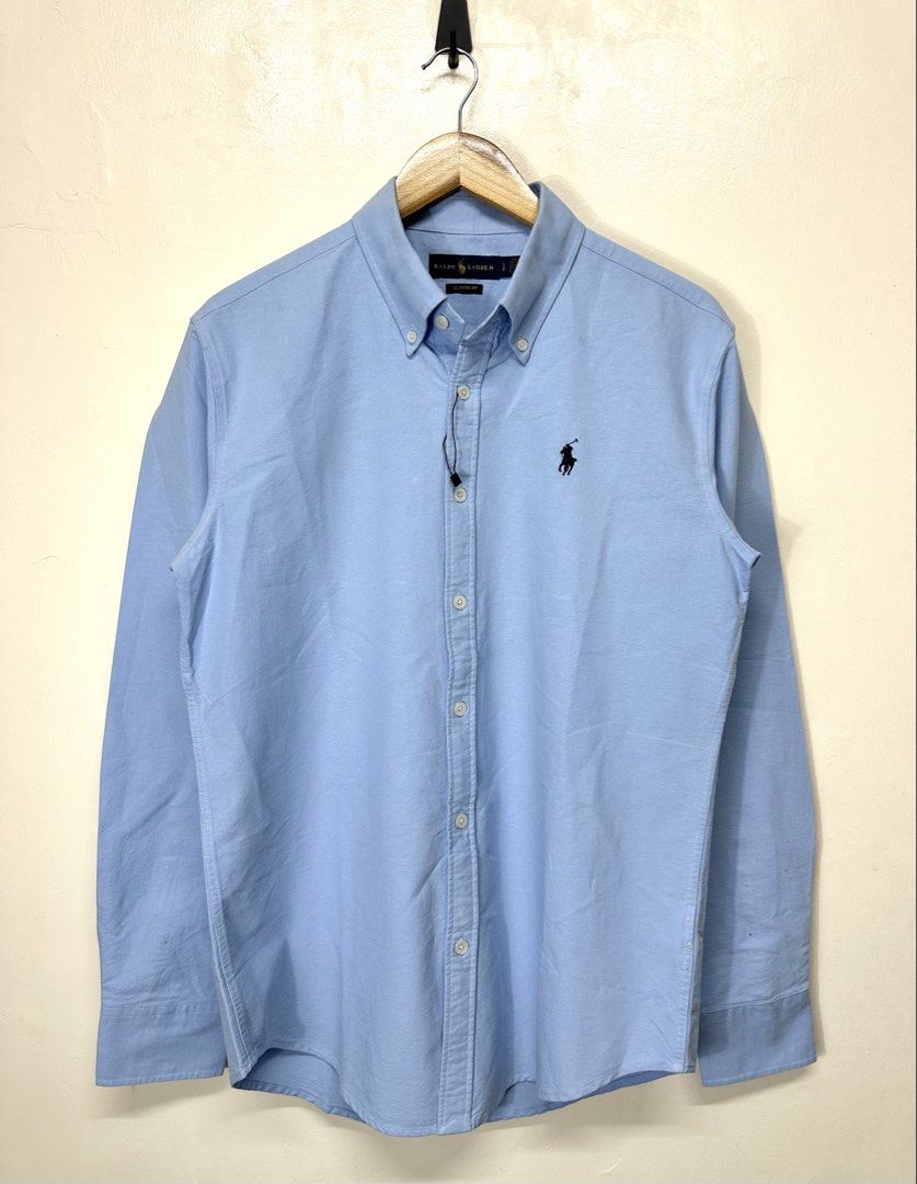 Brand new Ralph Lauren Button down Long sleeves (Category: Formal Shirts) located in Manila. Submitted by dane.closet (Listing ID 1465340543, Image 2). Description: Brand new Ralph Lauren Button down Long sleeves Size: Small on tag best fit to Medium Dimension: 21x29 Brand new No flaws at all Authentic/Original Price: 3500 ✔️COD via Lalamove ✔️Door to door delivery via J&T express ✔️Open for meetups around Makati Area Dm me 💯.
