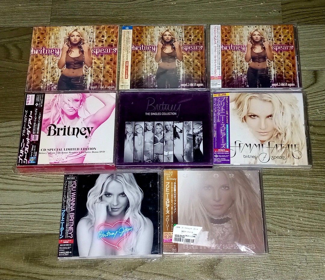 BRITNEY SPEARS CD JAPAN (Category: CDs & DVDs) located in Talavera. Submitted by thalifan46 (Listing ID 1465317131, Image 1). Description: BRITNEY SPEARS CD JAPAN 700 - OOPS! I DID IT AGAIN 900 - BRITNEY SPECIAL LIMITED EDITION CD/DVD 800 - THE SINGLES COLLECTION CD/DVD 1300 - FEMME FATALE 1000 - BRITNEY JEAN 1500 - GLORY NOTE : WAG NA LANG MAG MESSAGE KUNG HINDI NAMAN INTERESADO SA ITEM AT HANAP LANG AY KAKWENTUHAN.. WHAT YOU SEE IS WHAT YOU GET