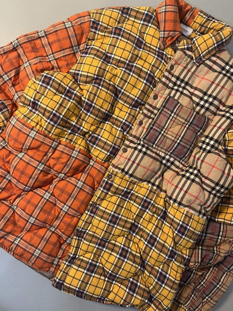 BURBERRY MULTI COLORED QUILTED PATCHWORK JACKET (Category: Coats, Jackets and Outerwear) located in Mabalacat. Submitted by carlfinds (Listing ID 1465373467, Image 2). Description: Large No issue Excellent condition Mop gcash courier jnt.
