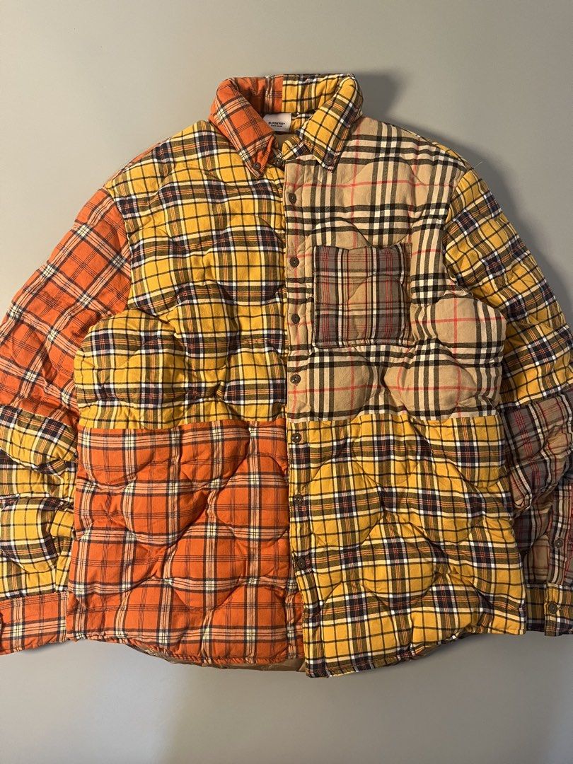 BURBERRY MULTI COLORED QUILTED PATCHWORK JACKET (Category: Coats, Jackets and Outerwear) located in Mabalacat. Submitted by carlfinds (Listing ID 1465373467, Image 1). Description: Large No issue Excellent condition Mop gcash courier jnt.