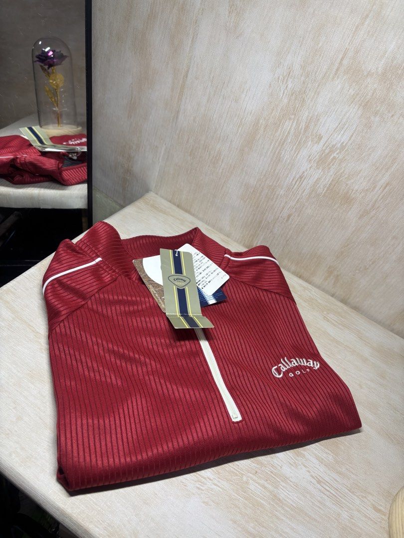 CALLAWAY HALFZIP GOLF SHIRT (Category: Tshirts & Polo Shirts ) located in Cabuyao City. Submitted by pormanation-thrift-store (Listing ID 1465193856, Image 2). Description: CALLAWAY HALFZIP GOLF SHIRT Condition: BRAND NEW WITH HANGTAGS Color rate: 10/10 (PWEDE SA MASELAN) Size: 3L Dimes: 24”Wx30”l Issue: NONE❌ Price: 1800.