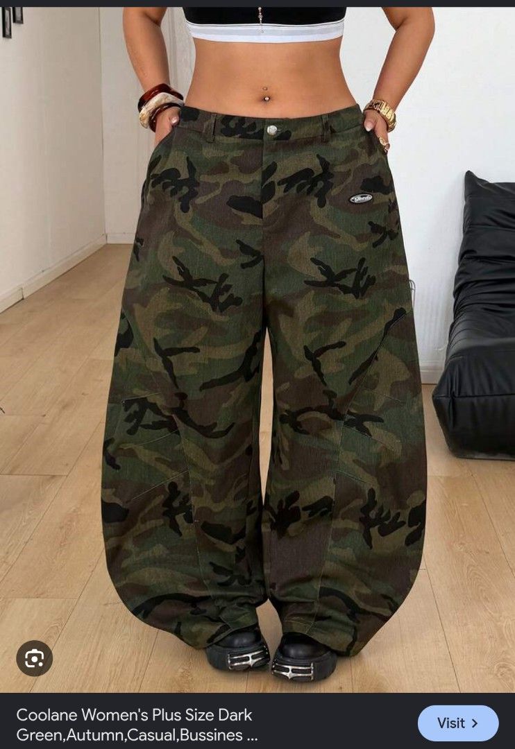 Camo Pattern Casual Pants baggy (Category: Jeans) located in Imus. Submitted by darylg88358770 (Listing ID 1465179474, Image 1). Description: - Style: Green camouflage casual pants - Size: S (Made in China) - Material: 100% cotton for all-day comfort - Features: Comfy elastic waistband and subtle front logo patch - Care: Machine washable on cold gentle cycle - Condition: Brand new / Great for your daily rotation the items trifted fresh from bale 