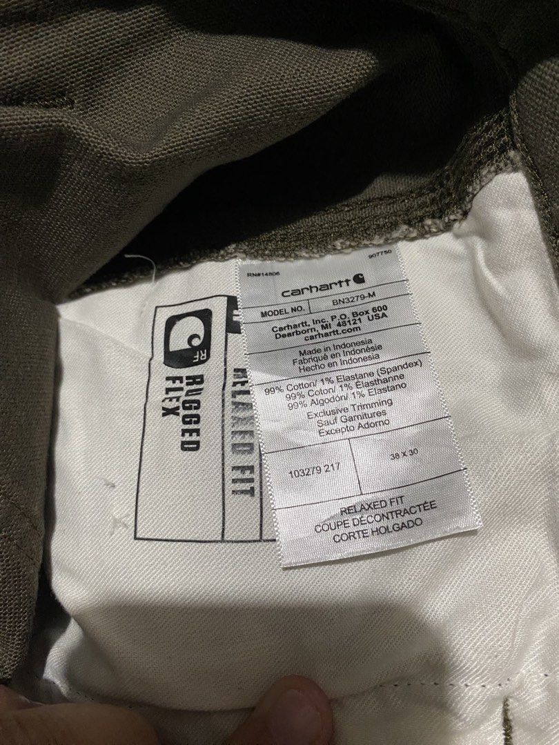 CARHARTT CARP BN3279-M (Category: Jeans) located in Iloilo. Submitted by gooddeal_2025 (Listing ID 1465381801, Image 3). Description: like new 38x30 negotiable.