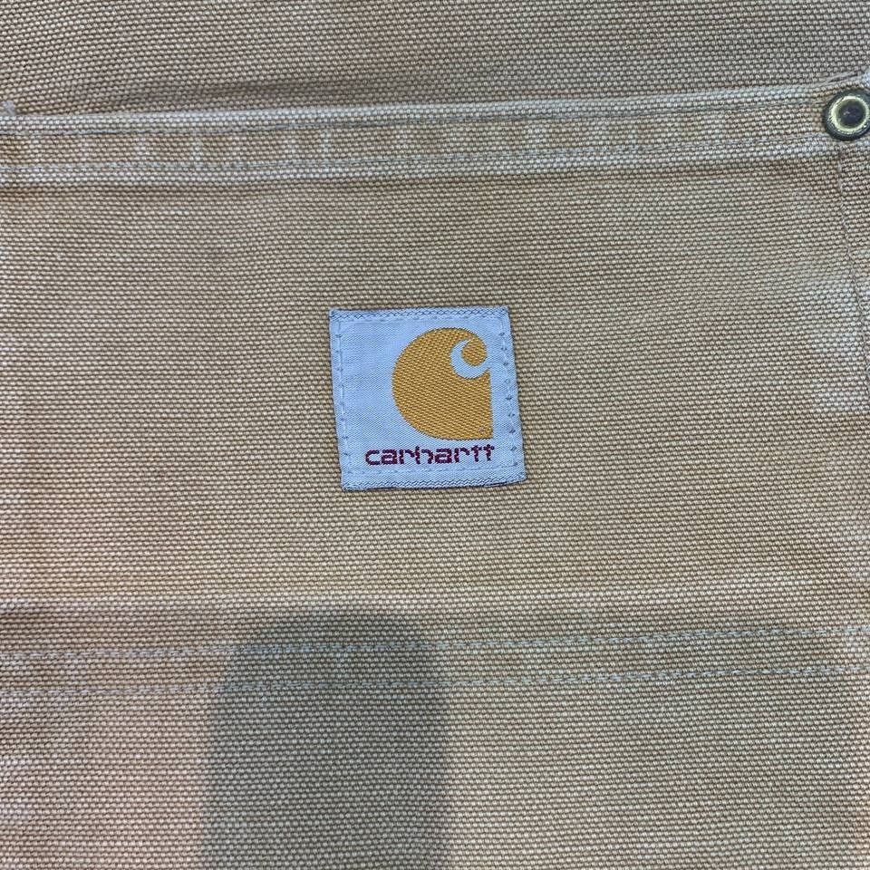 Carhartt Double Knee Worker Pants (Category: Jeans) located in Mandaluyong City. Submitted by theroom501 (Listing ID 1465337396, Image 3). Description: Carhartt Double Knee Worker Pants Style Code: BO1 BRN Size on Tag: 44 Color: Brown Condition: Good pre-owned condition with a heavily distressed vintage look. Flaws/Issues: Heavy distressing throughout the fabric. Flat Lay Measurements: Pit to Pit: 44 inches Length: 46 inches Leegopening Length: 1