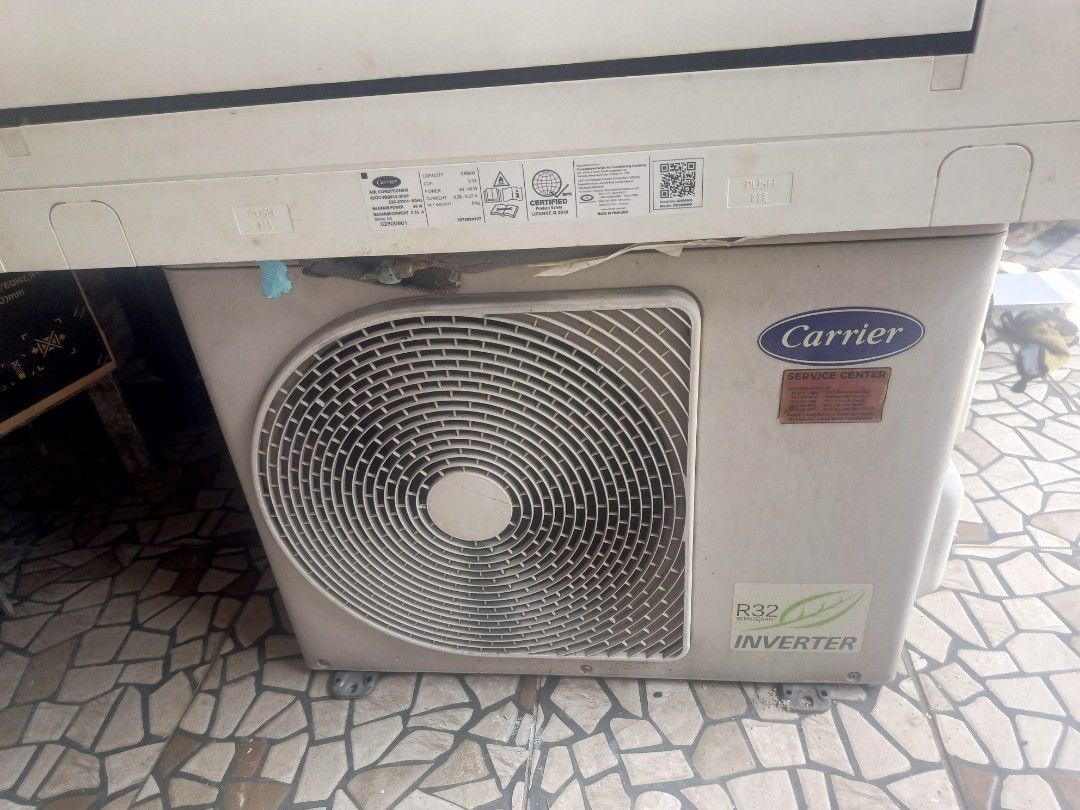 Carrier split type 1.5hp with install (Category: Air Conditioning and Heating) located in Quezon City. Submitted by andrewlovesmama (Listing ID 1465212964, Image 3). Description: Baka need nio split type 1.5hp no hidden issue Complete parts and accesories Ksma na installation 10ft copper tubing Bihira lng nagamit Tipid sa kuryente 2yr old Free diliver na rin Ako mismo magiinstall History: galing pong condo..