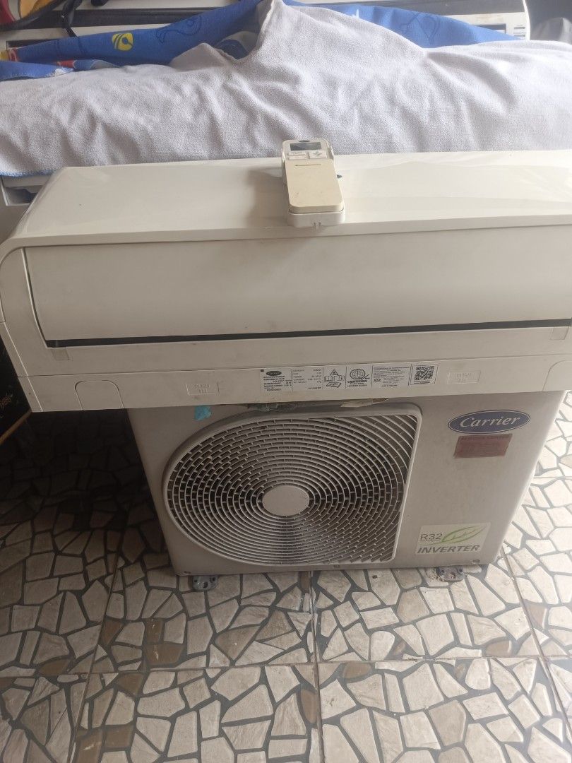 Carrier split type 1.5hp with install (Category: Air Conditioning and Heating) located in Quezon City. Submitted by andrewlovesmama (Listing ID 1465212964, Image 2). Description: Baka need nio split type 1.5hp no hidden issue Complete parts and accesories Ksma na installation 10ft copper tubing Bihira lng nagamit Tipid sa kuryente 2yr old Free diliver na rin Ako mismo magiinstall History: galing pong condo..