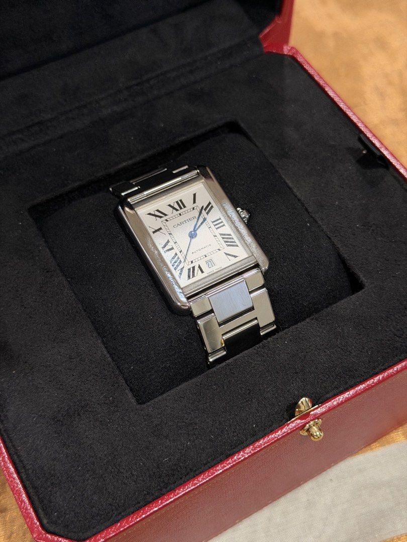 Cartier Tank Solo XL (Category: Luxury Watches) located in Santa Rosa. Submitted by ktd312 (Listing ID 1465184539, Image 2). Description: Cartier Tank Solo XL - Ref. W5200028 - 2017 - Double Box, Complete Links, with Card.