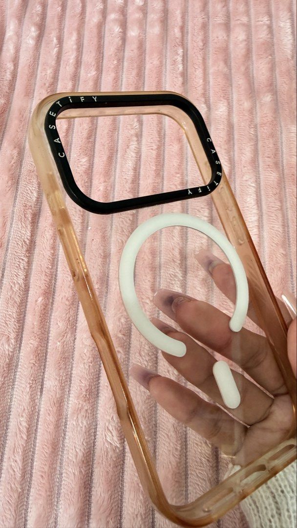 CASETIFY IPHONE 17pro CASES Bundle (Category: Cases & Sleeves) located in Cavite. Submitted by jam90053 (Listing ID 1465328619, Image 3). Description: - Brand: CASETIFY - Model compatibility: iPhone 17 Pro - Bundle includes: 2 phone cases (1 Casetify branded case with camera ring protection and 1 transparent clear case) - Material: Durable high-quality plastic/silicone blend - Condition: Brand new / Excellent quality.
